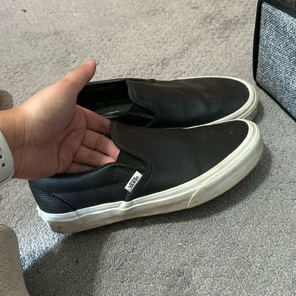 leather vans